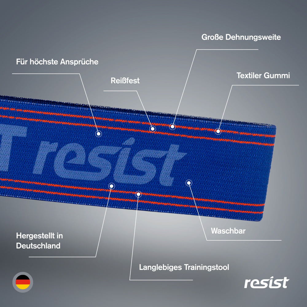 FLEXVIT-Resist-team-set-schwarz-Trainingsband-usp-widerstandsband