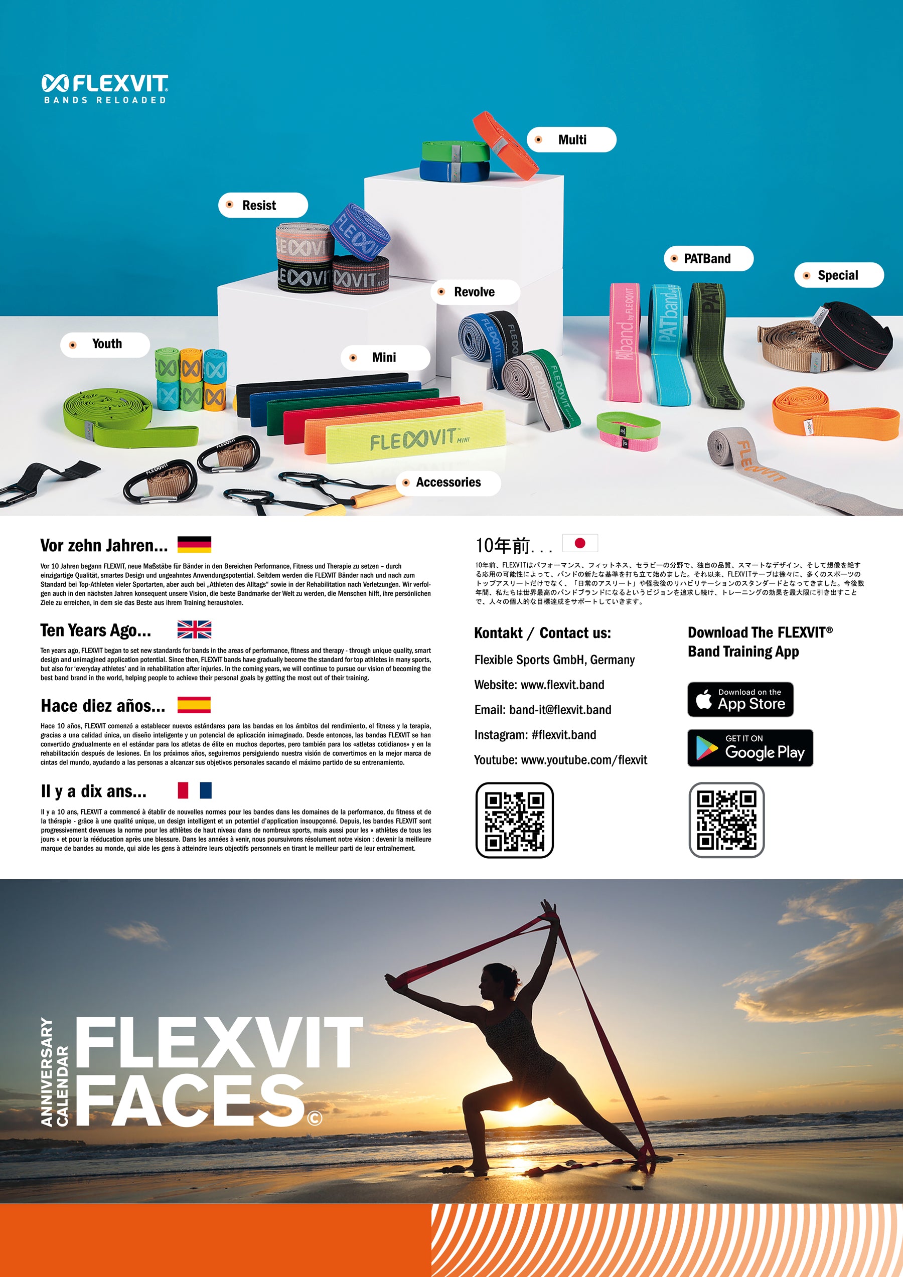 Posterkalender "FLEXVIT Faces"